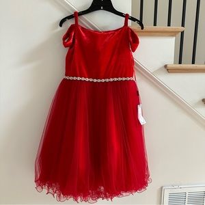 Elegant Red Kids Formal Dress